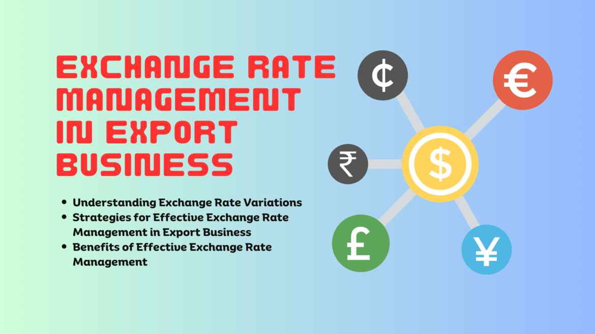 Exchange Rate Management in Export Business